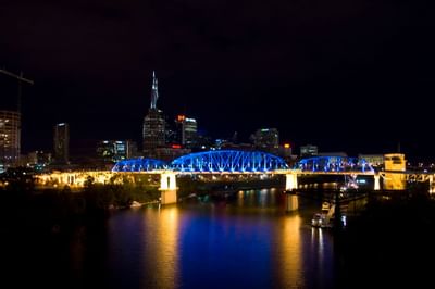 skyline at night
