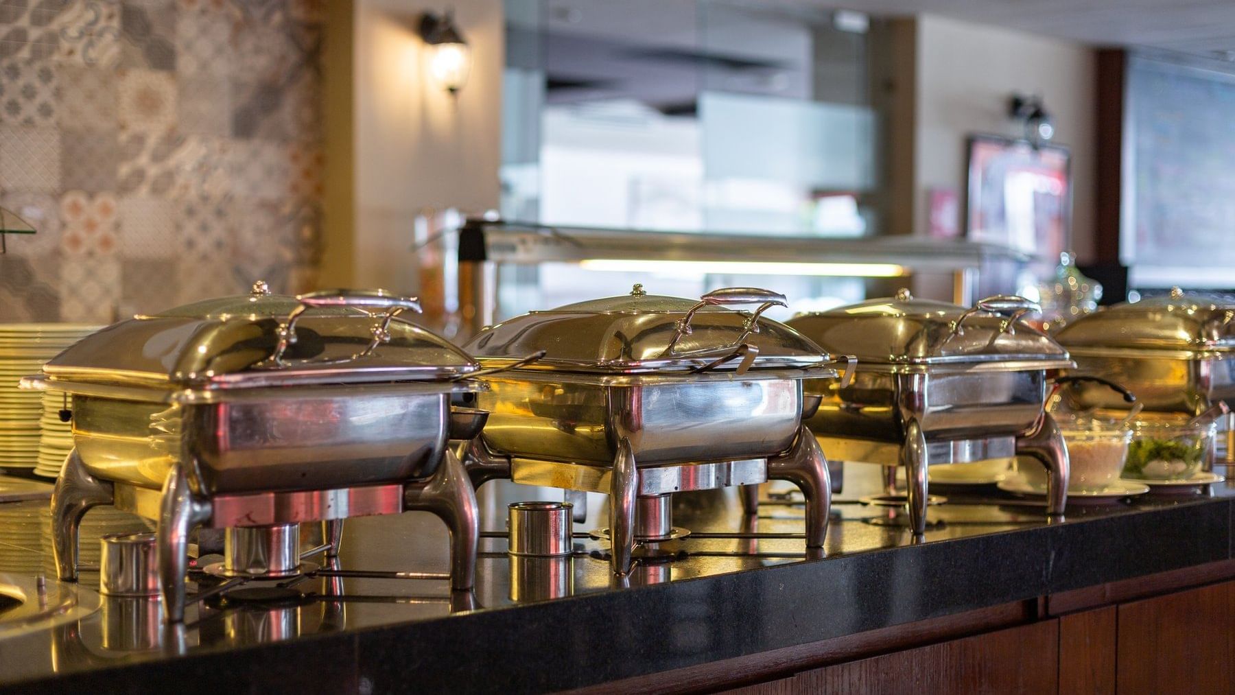 Buffet spread in a Restaurant Papagayo at Gamma Hotels