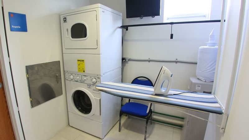 Interior of Ironing & Washing Room at One Xalapa Las Ánimas