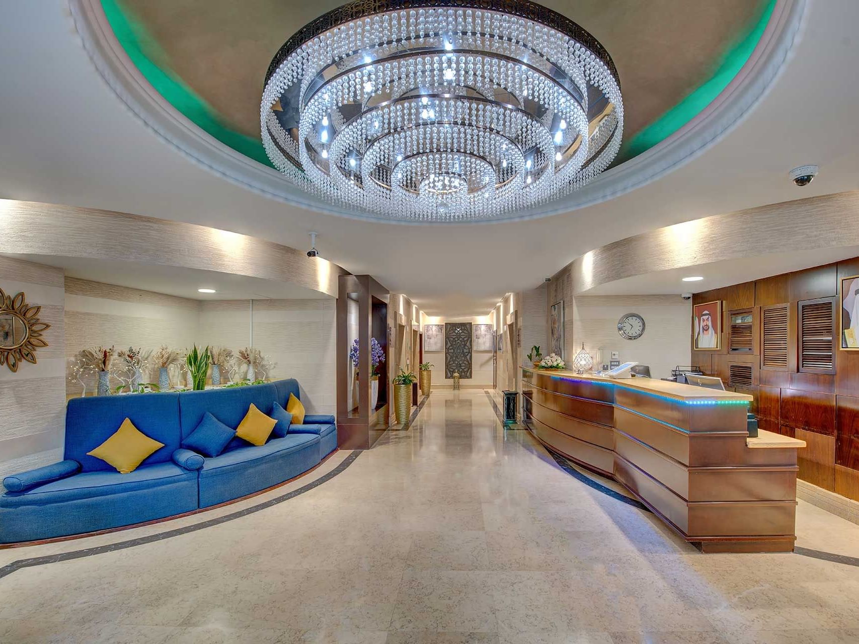 Reception at Suha JBR Hotel Apartments