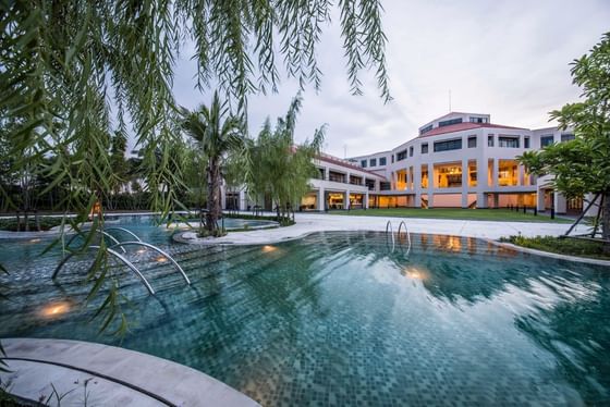 Outdoor luxury pool area at Eastin Thana City Golf Resort Bangkok