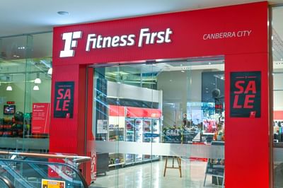 Entrance of Fitness First near Nesuto Canberra Apartment Hotel