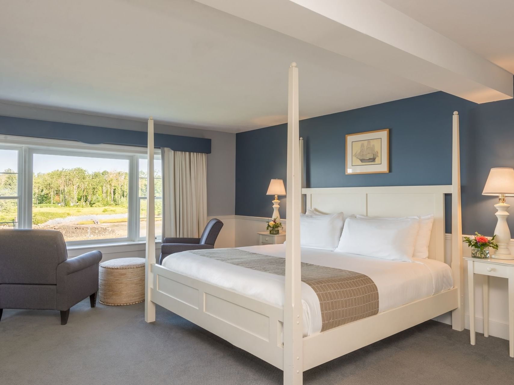 The Inn King Water view room at The Breakwater Inn & Spa