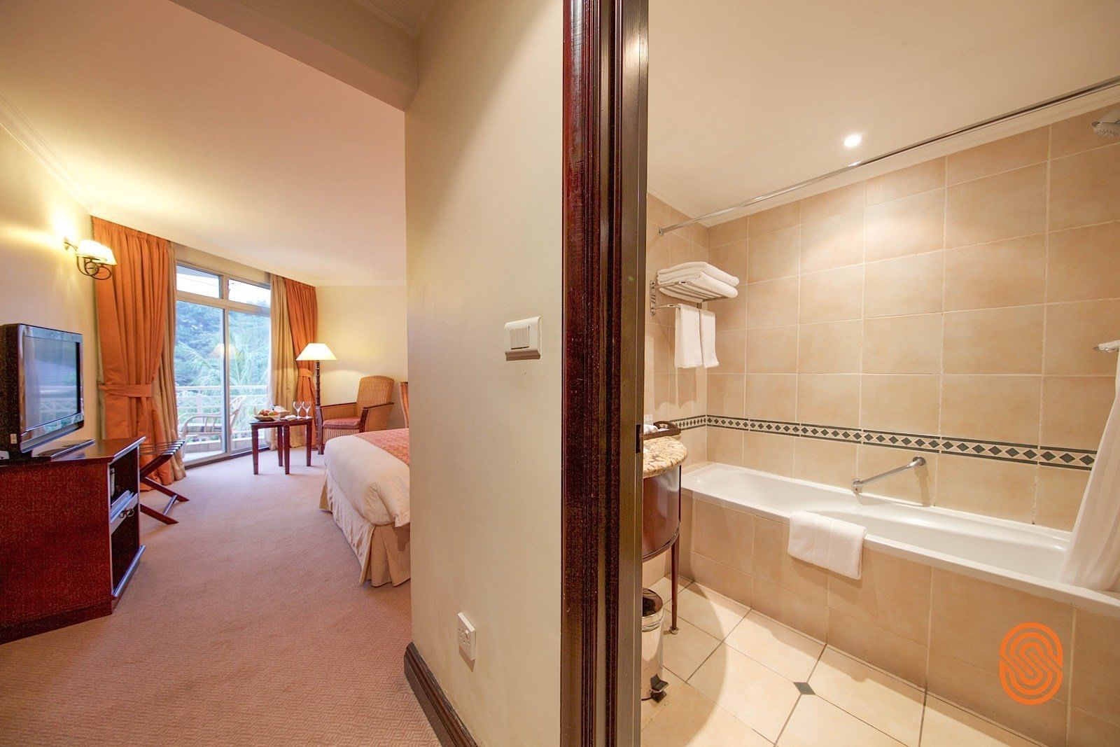 Interior of the Superior Room at Lake Kivu Serena Hotel 