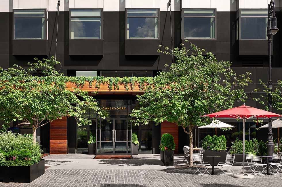 Exterior view of boutique hotel in Meatpacking District - Gansevoort Hotel