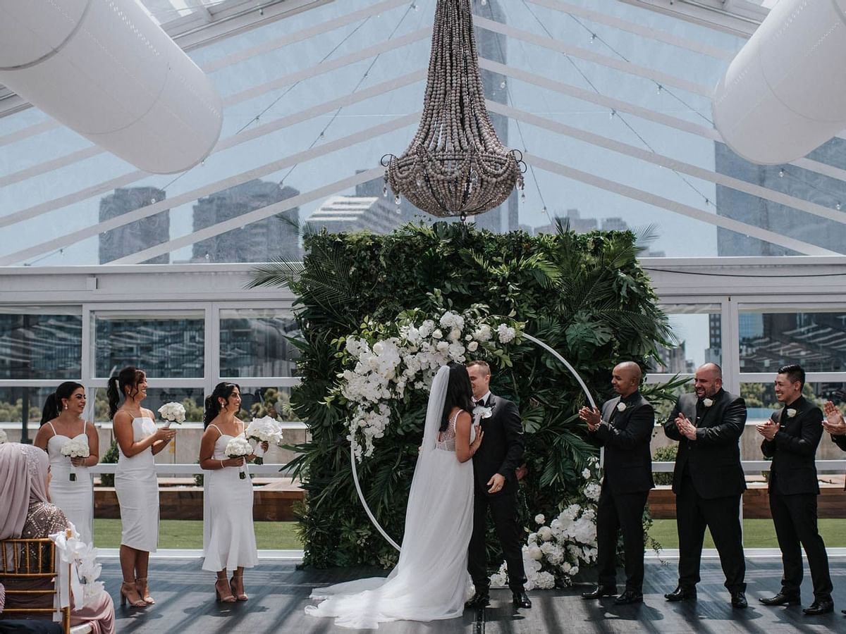 Wedding ceremony of Zina & Cristian at Crown Hotels Perth