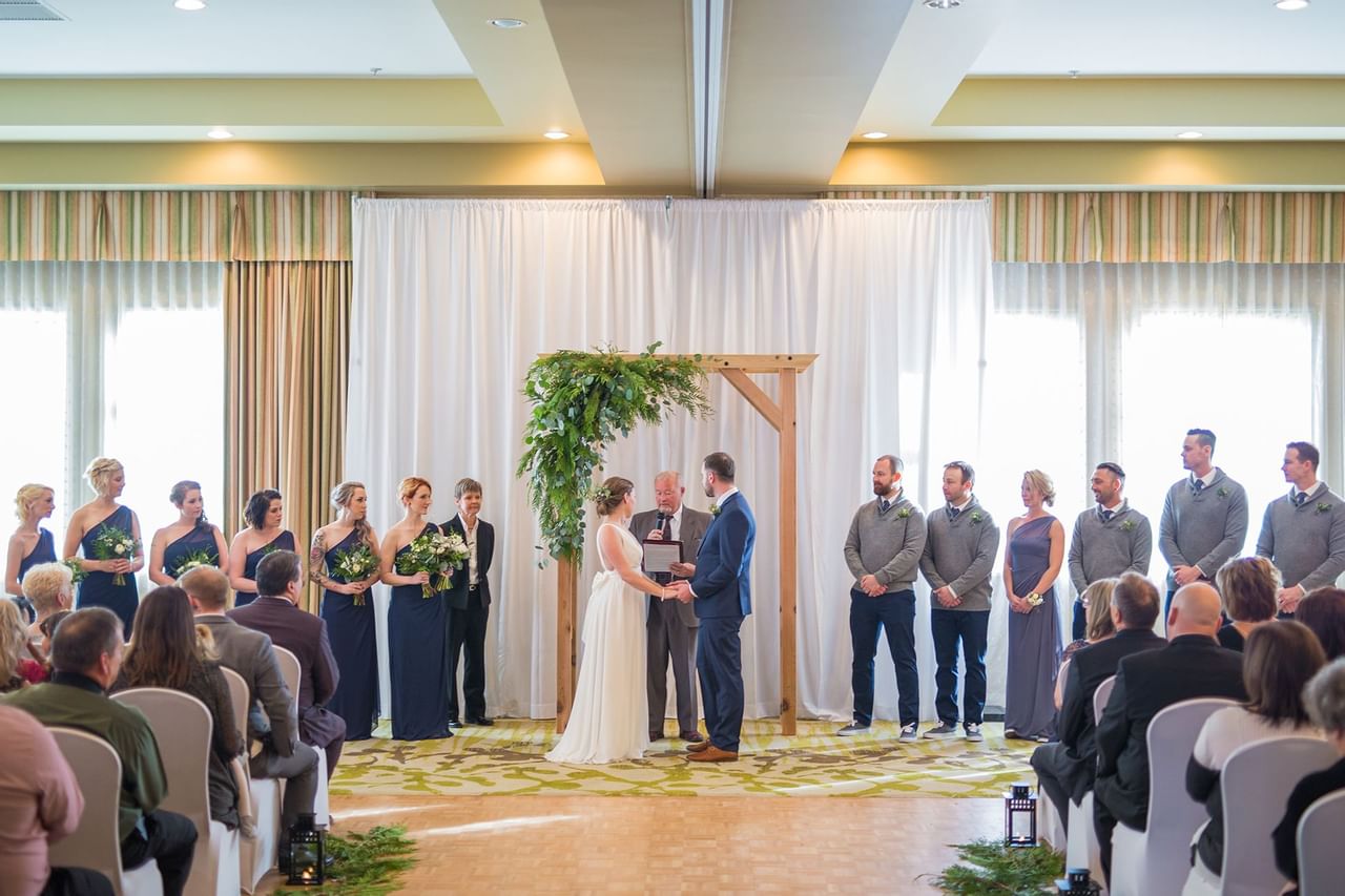 Canmore rocky mountain wedding at Coast Hotels