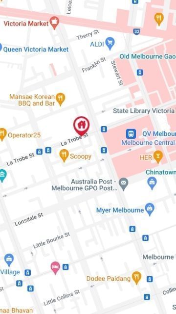 UniLodge Melbourne Central Map