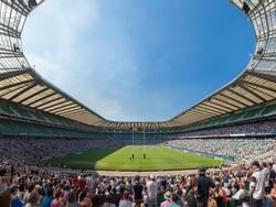People in Twickenham Stadium near St. Giles Heathrow Hotel