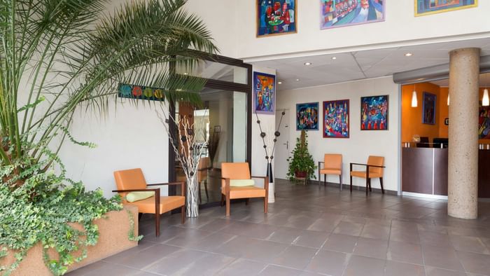 Interior of a lounge area at Actuel Hotel