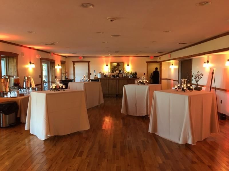 banquet room with tables