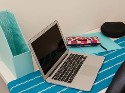 Student Living - City West_Typical Study desk & chair (featured items not included)