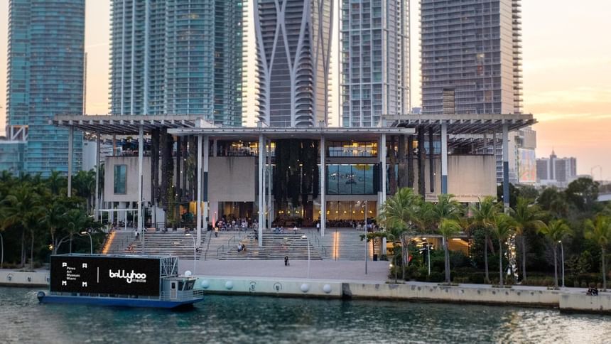 Modern building with waterfront and cityscape view at The 27 Wynwood