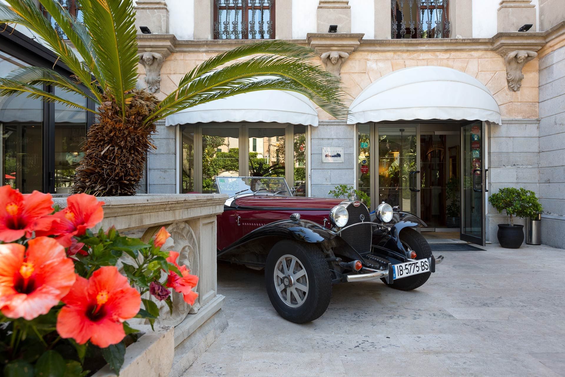 Eingang im Gran Hotel Sóller, Mallorca