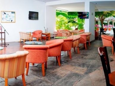 Seating area in Sports Bar area at Gamma Hotels