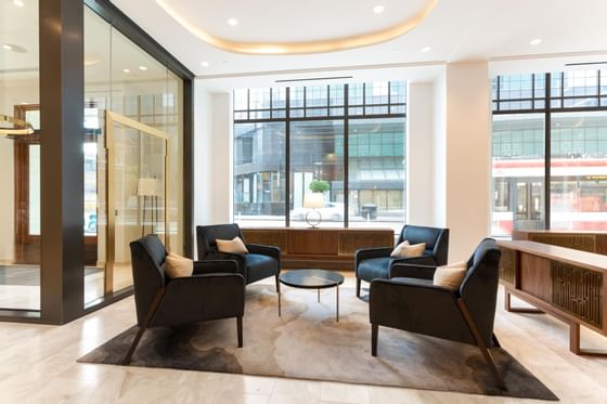 downtown toronto hotel lobby seating area