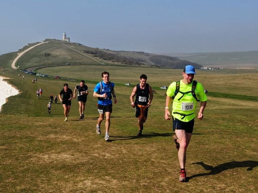 People's Marathon in Beachy Head near The View Eastbourne