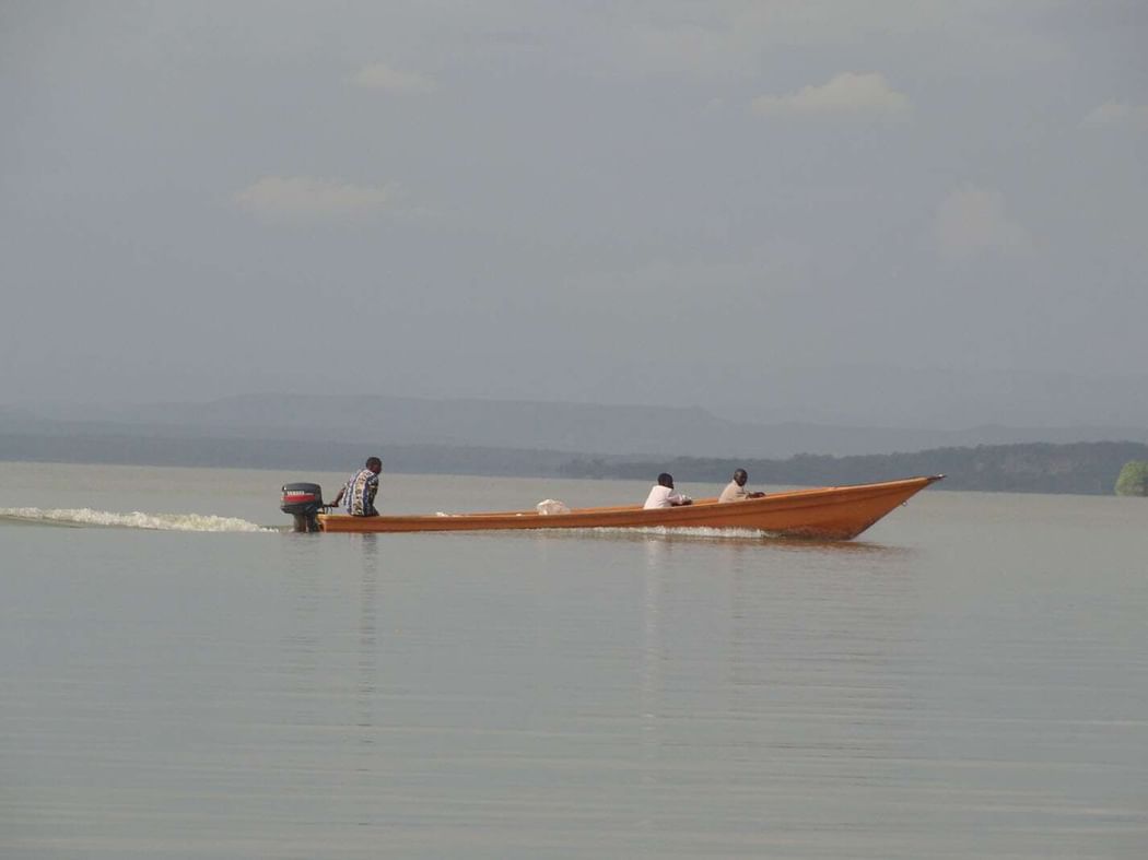 A boat in Lake Baringo near Hotel Lake Elmenteita