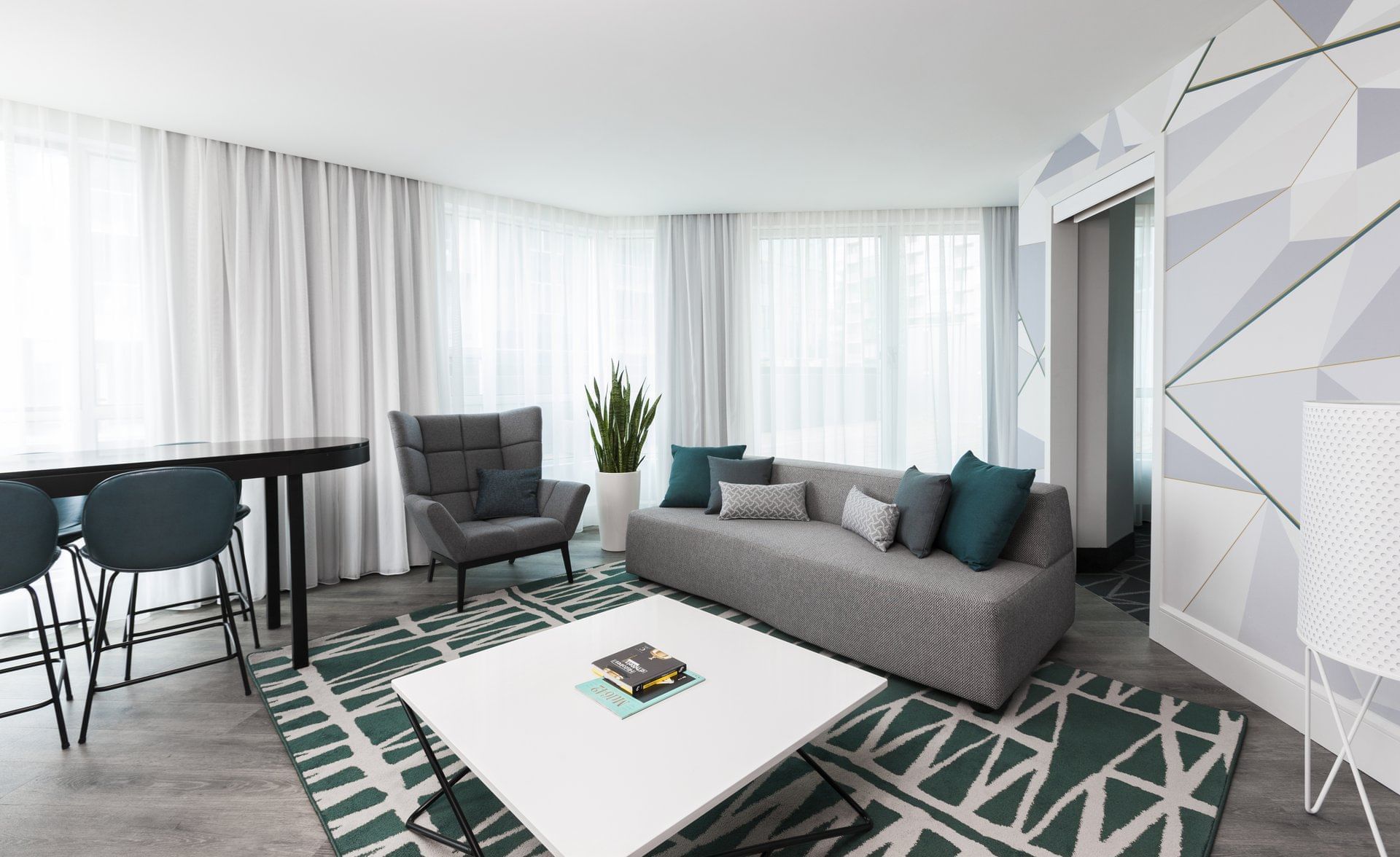 Living area in Premium Loft Suite, Warwick Le Crystal-Montreal
