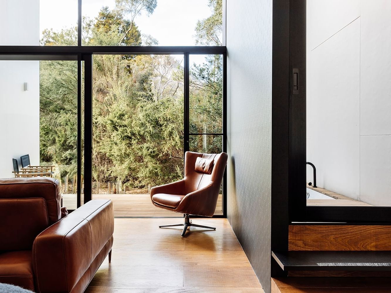 Mountain Terrace Family overlooking window at Freycinet Lodge