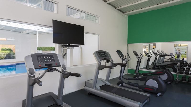 Gym equipment at gym area at Gamma Pachuca