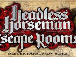 Headless Horseman Escape Rooms poster at Honor’s Haven Retreat
