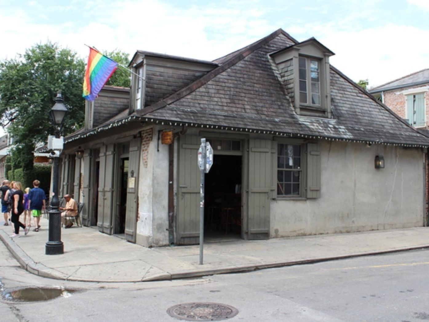 Exterior view of the Lafitte's Blacksmith Shop and Bar
