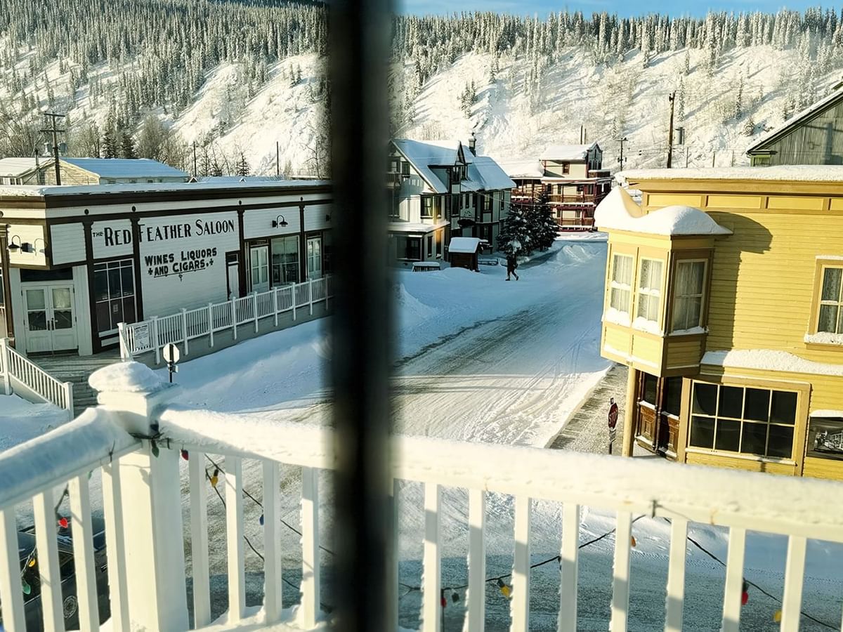 guest room view of Dawson City, YT