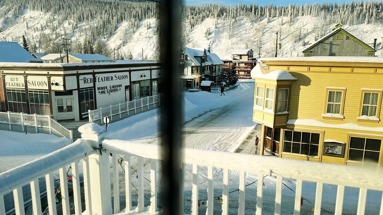 guest room view of Dawson City, YT