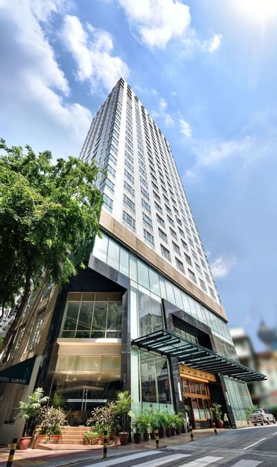 Exterior low angle view of Hotel Capitol Kuala Lumpur