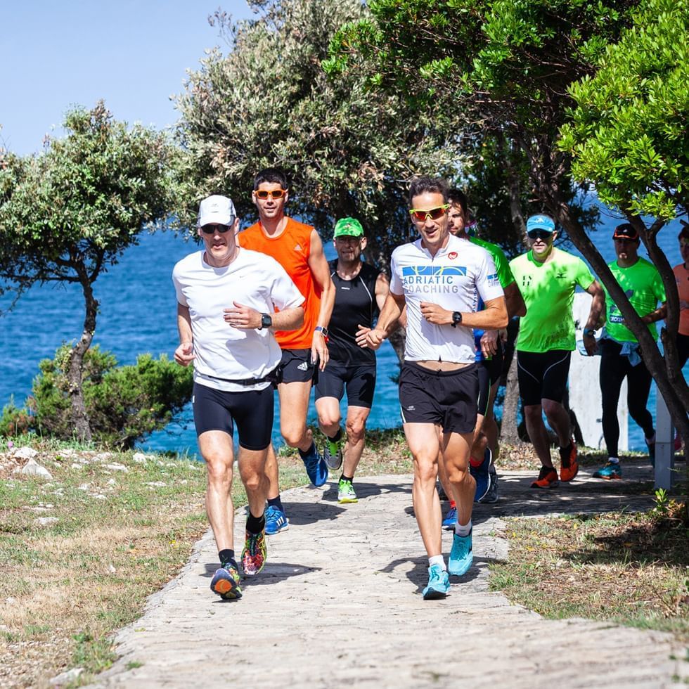People in Zadar Half Triathlon camp near Falkensteiner Hotels