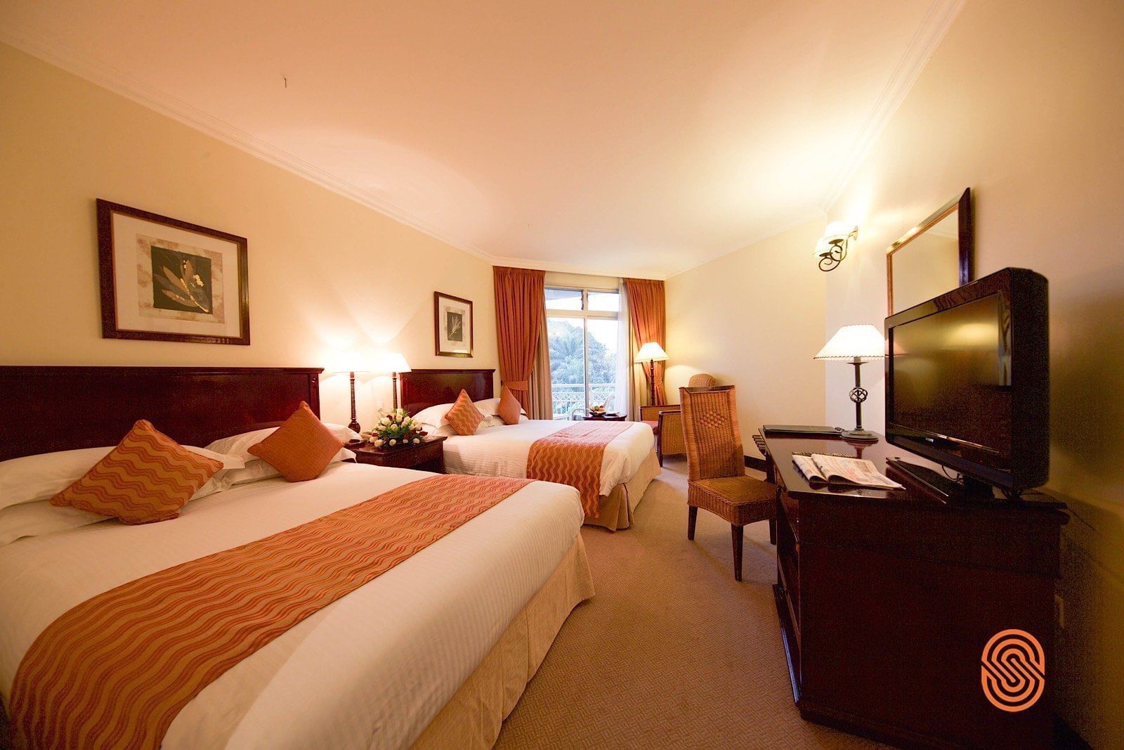 Two Queen beds in family Room at Lake Kivu Serena Hotel