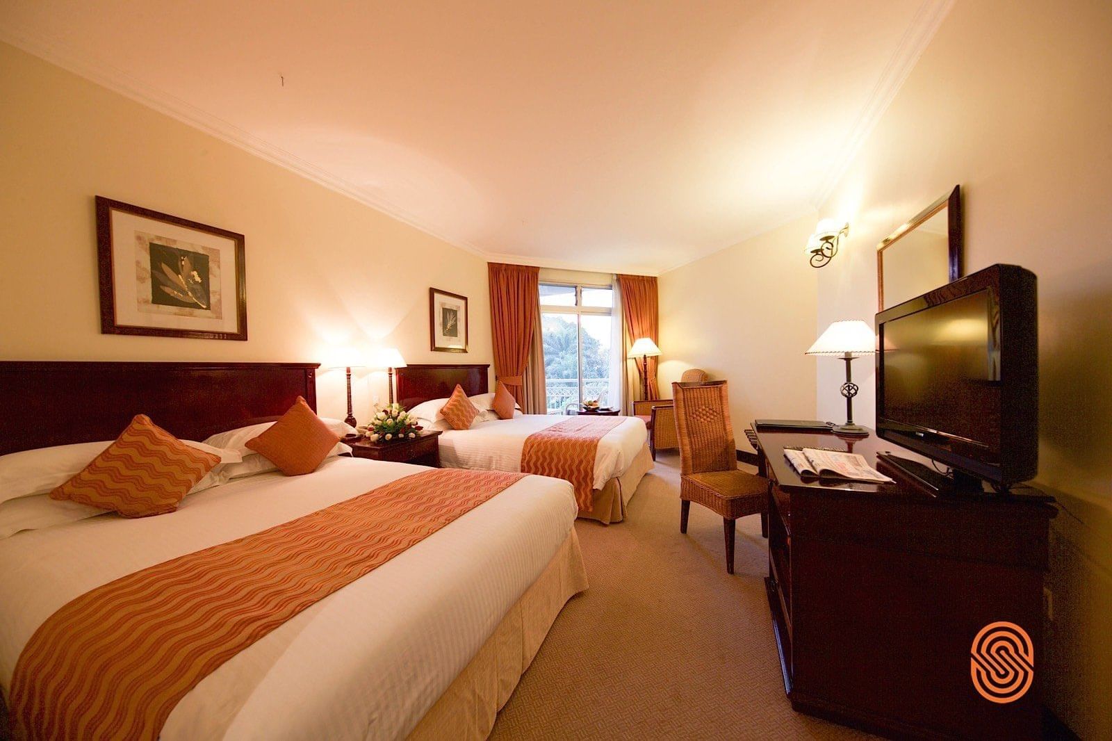 Two Queen beds in family Room at Lake Kivu Serena Hotel