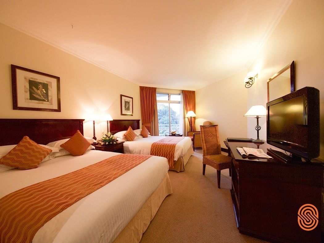 Two Queen beds in family Room at Lake Kivu Serena Hotel