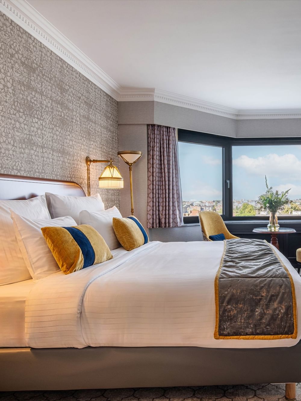 Luxe Deluxe Kamer met uitzicht op de stad bij Hotel Barsey by Warwick in Brussel.