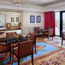 Interior of the ORO Lounge at Palazzo Versace Dubai