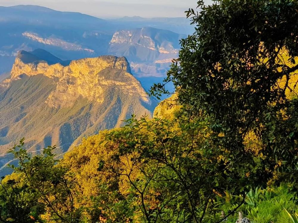 Tall mountain peek, Puerta del Cielo near La Colección Resorts