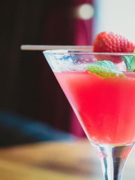 strawberry juice of wine at the Sebel Residence Chatswood