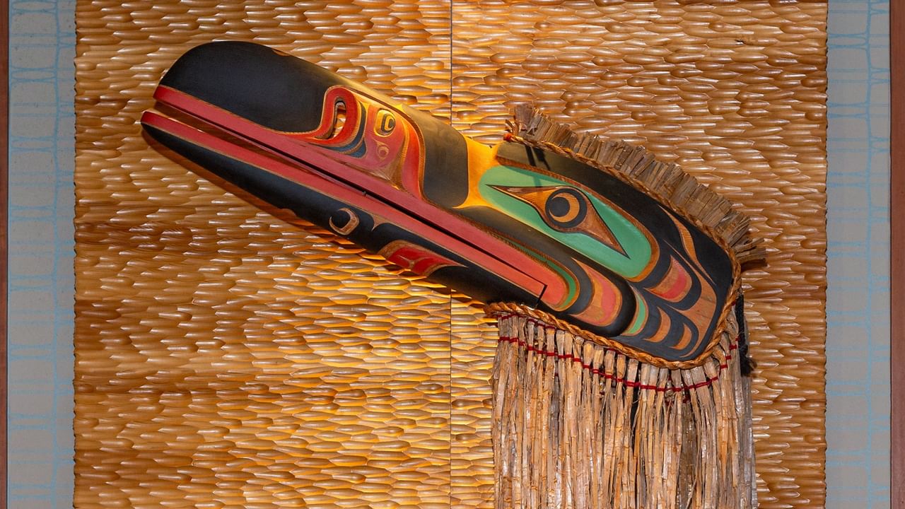 Indigenous art in the hotel lobby