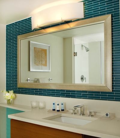 Interior of a Standard Queen bathroom at Ocean Place