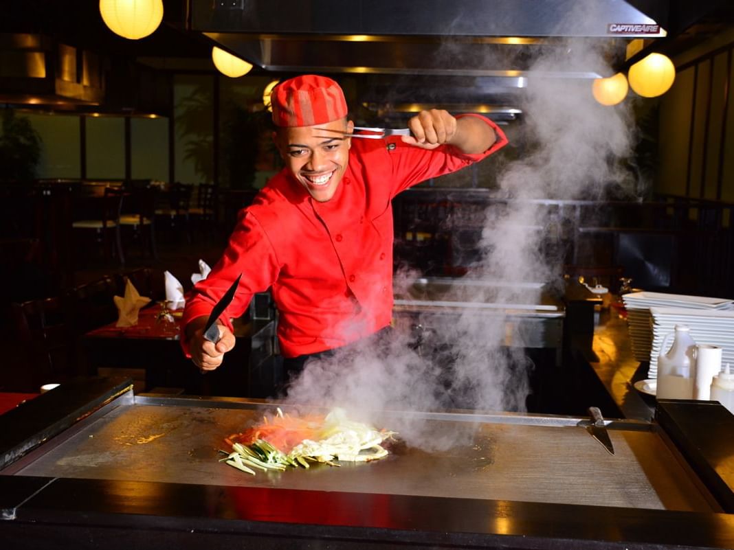 Chef in Kenko Japanese Restaurant at Holiday Inn Montego Bay