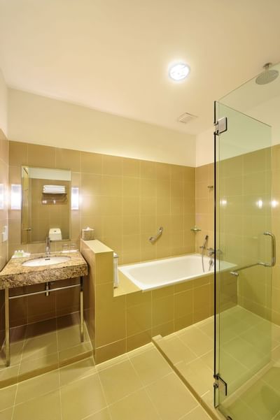 Bathing area in a room at Hotel Capitol Kuala Lumpur