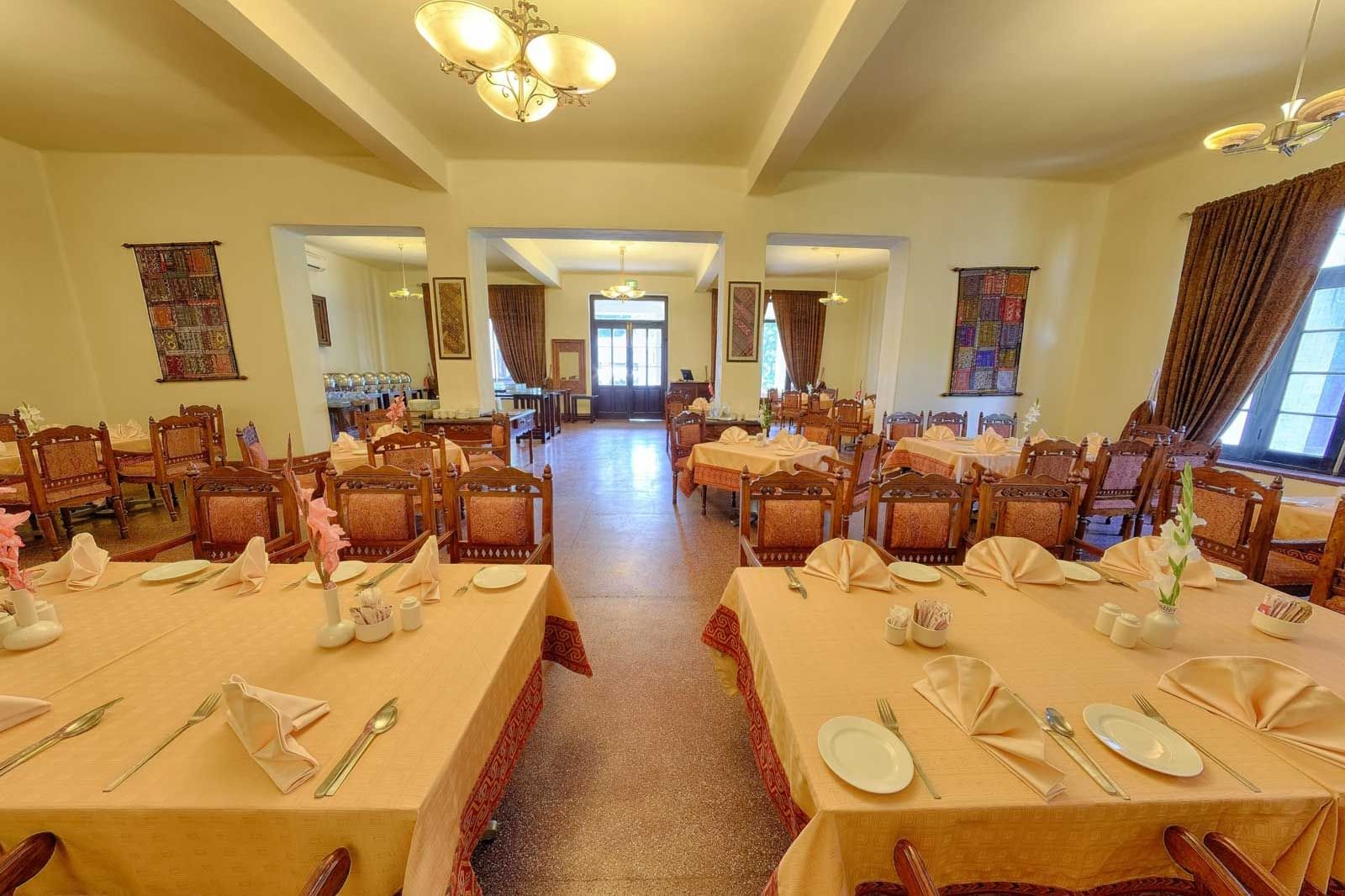 Dining area in Suvastu Restaurant at Swat Serena Hotel