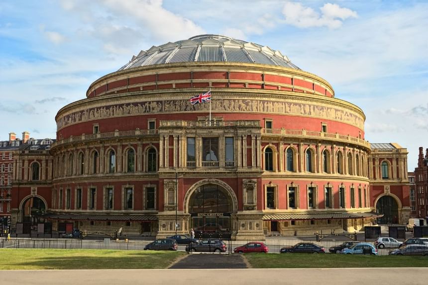 Exterior of Royal Albert Hall near Sloane Square Hotel