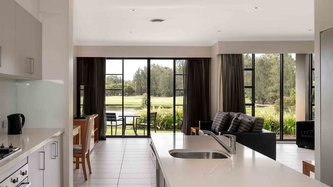 view of 3 bedroom living areas