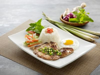 Vietnamese Pork chop served at York Hotel Singapore