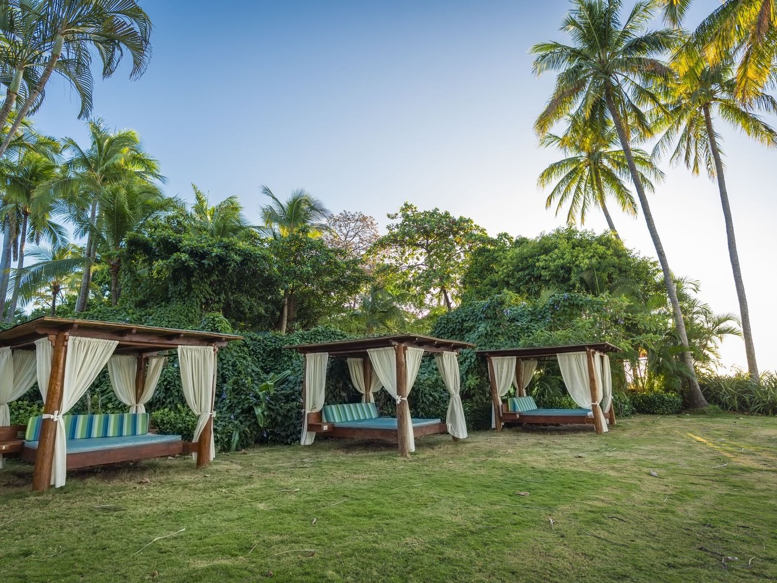 View of Daybed Cabanas at Tamarindo Diria Beach Resort