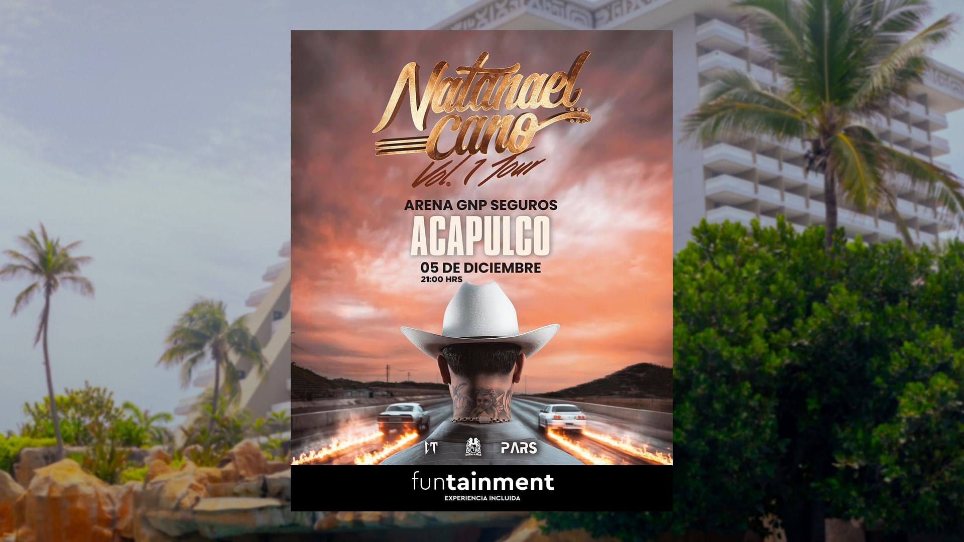 Hospedaje + Concierto de Natanael Cano