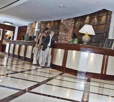 Interior of Reception at Kampala Serena Hotel