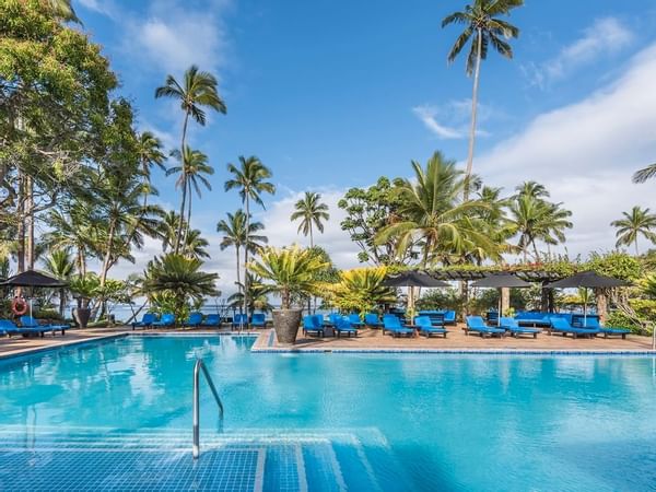 View of the outdoor Suva Pool at The Warwick Fiji